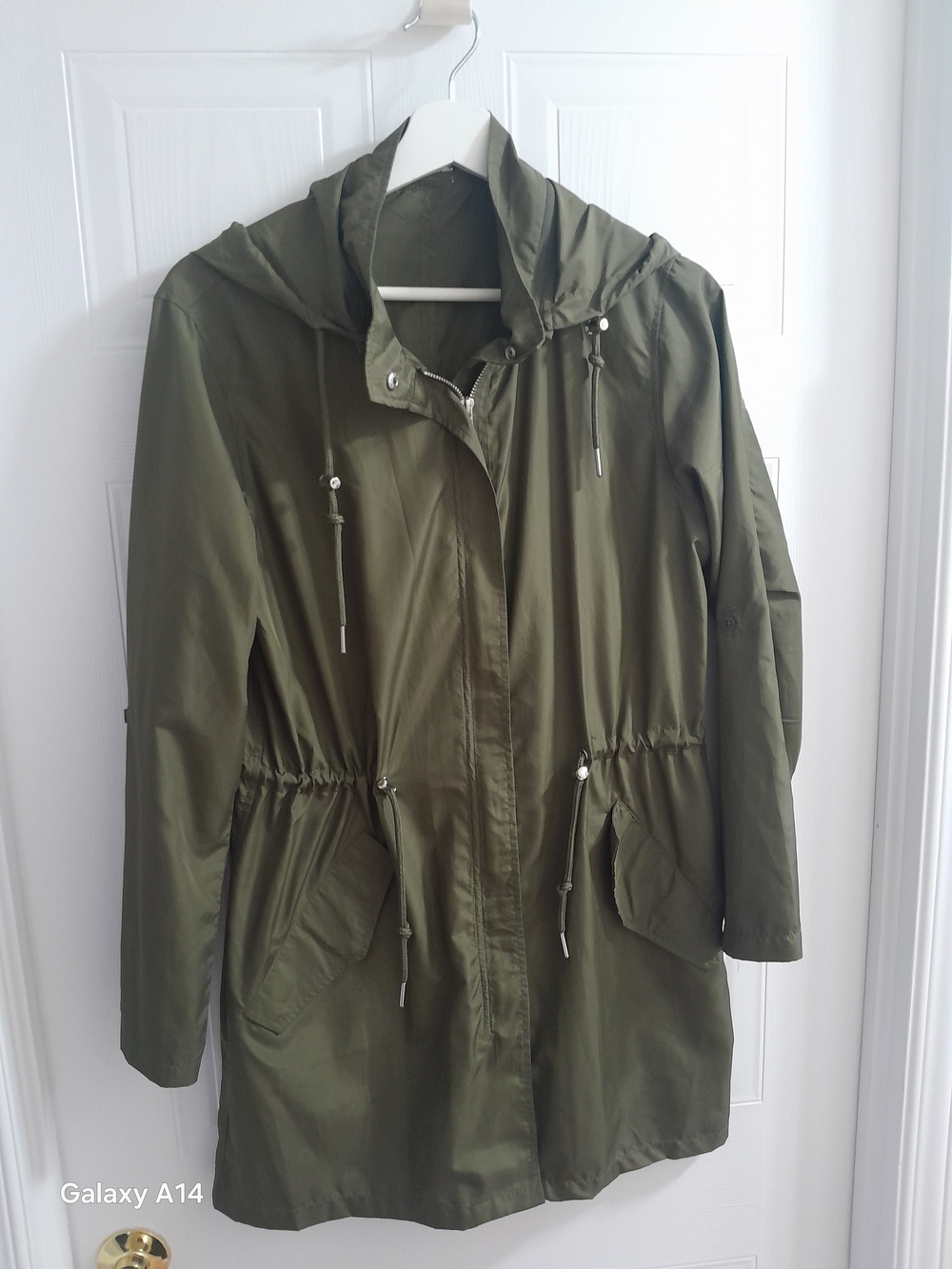 Dex Olive Green Utility Anorak Jacket with Hood
